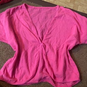 Y2K top in pink